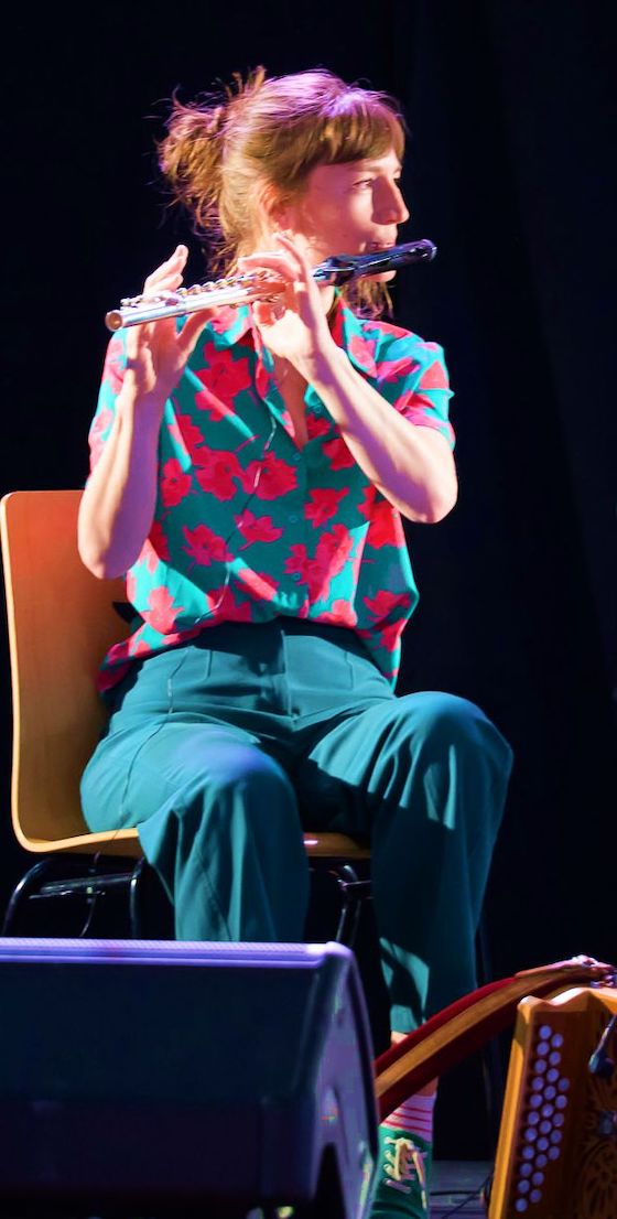 Lucile Kopff à la flûte traversière
